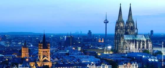 Het panorama van Keulen