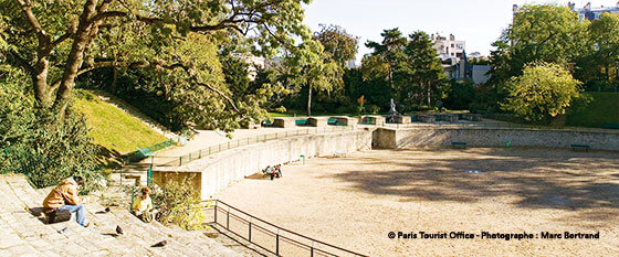 Les arènes de Lutèce à Paris