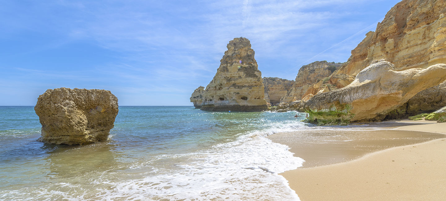 Praia da Marinha, Algarve, during winter