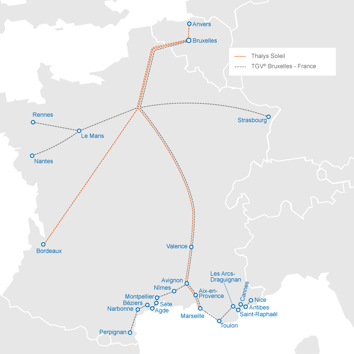 carte du reseau tgv nord ouest france