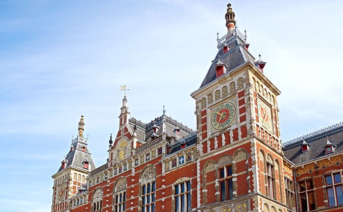 Het Station Amsterdam Centraal